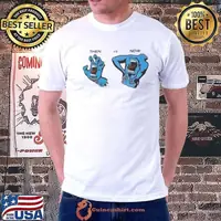 Then Vs Now Santa Cruz Screaming Hand Shirt