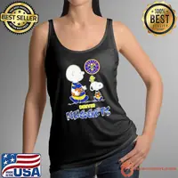 Denver Nuggets basketball Peanuts Snoopy cartoon shirt