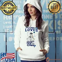 Los Angeles Dodgers Mickey Mouse just a nurse who loves and Disney Baseball shirt