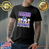 Peanuts characters UConn Huskies forever not just when we win shirt