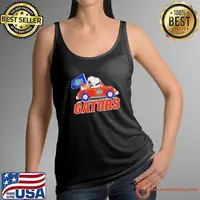 Snoopy Driving Car Florida Gators Basketball Shirt