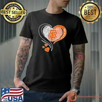 Print finger heart it’s in my DNA San Francisco Giants shirt