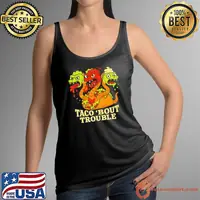 Taco ’bout trouble cartoon shirt