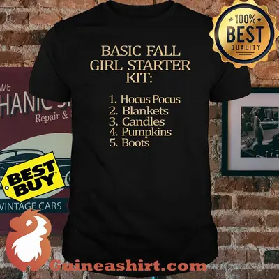 Basic fall Girl starter Kit Hocus Pocus Blankets Candles Pumpkins Boots shirt