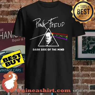 LGBT Pink Freud unconscious dark side of the mind shirt