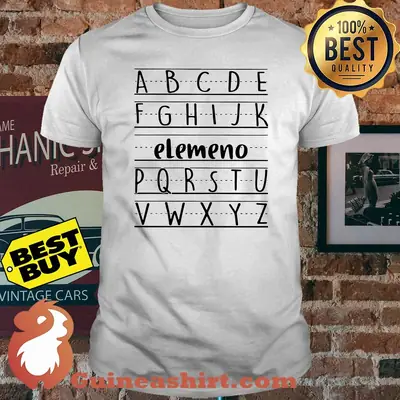 Official Alphabet ABC Elemeno shirt