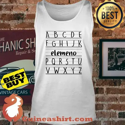Official Alphabet ABC Elemeno tank top