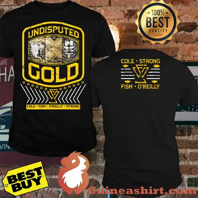 Undisputed Era "Undisputed Gold" Cole strong fish o'reilly Youth Authentic Shirt