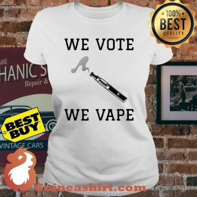 We vote we vape v neck