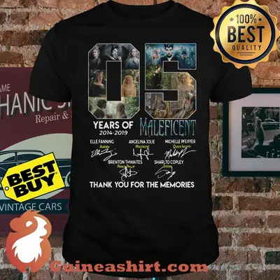 05 years of 2014 2019 Maleficent thank you for the memories signature shirt