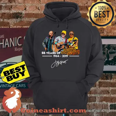 55 Years of Jimmy Buffett 1964 2019 Signature hoodie
