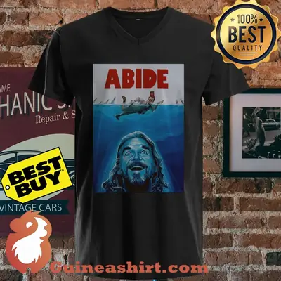 Big Lebowski Abide Jaws Baseball Shirt