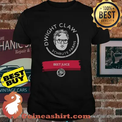 Dwight Claw schrute farms beet juice shirt