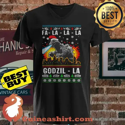 Fa La La La Godzil La Christmas shirt
