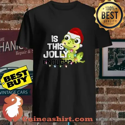Frog Is This Jolly Enough Merry Christmas shirt