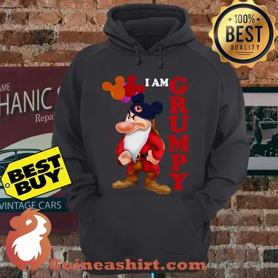I Am Grumpy Mickey Logo Disney hoodie