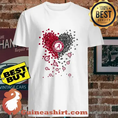 Heart Alabama Crimson Tide shirt