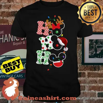 Ho Ho Ho Christmas With Mickey Mouse Disney Logo shirt