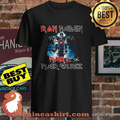 Iron Maiden Marc Marquez Signature Honda shirt