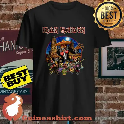 Ironmaiden Mexico Skull Halloween shirt