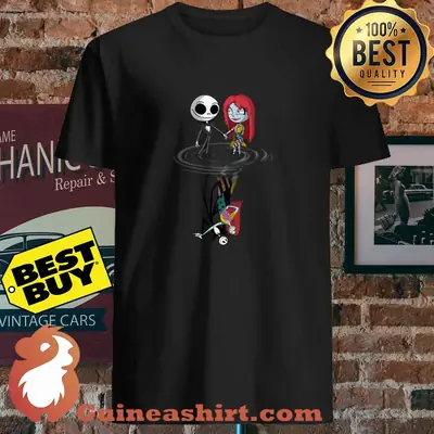 Jack and Sally nightmare before christmas water shirt