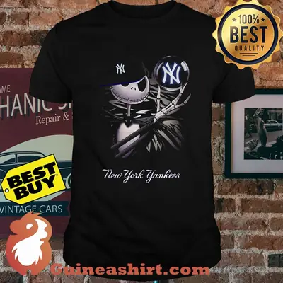 Jack Skellington Iconic New York Yankees Ball shirt
