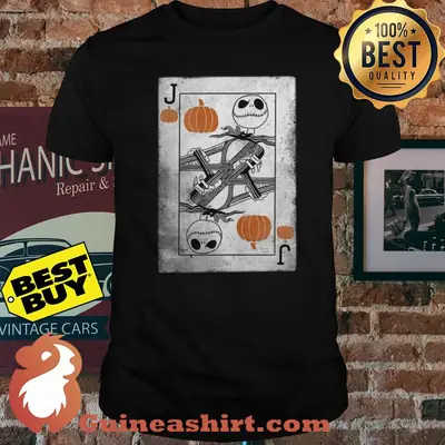 Jack Skellington playing card shirt