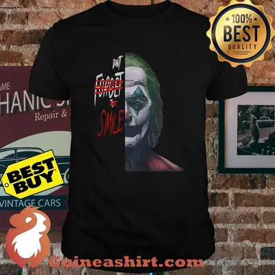 Joker don't forget to smile Joaquin Phoenix’s Halloween shirt