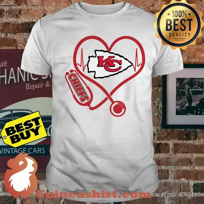 Love Kansas City Chiefs Heartbeat shirt