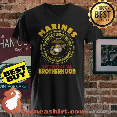 Marines It Represents Combat And War Pain Struggle And Endurance Brotherhood shirt