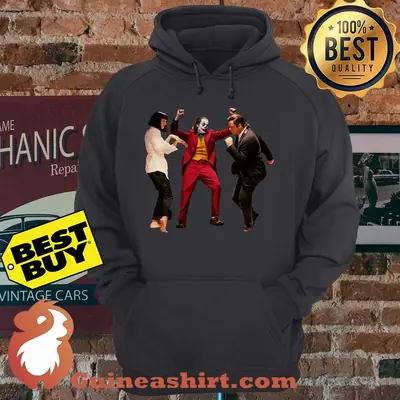 Mia Wallace and Vincent Vega and Joker Pulp fiction dance hoodie