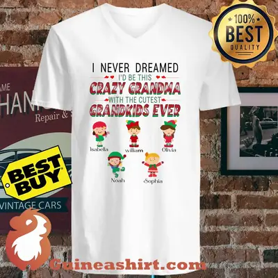 I Never Dreamed I'd Be This Crazy Grandma With The Cutest Grandkids Ever shirt