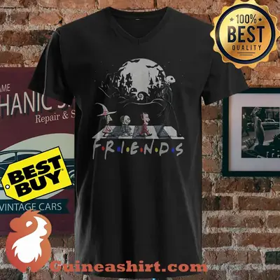 The Nightmare Before Christmas Characters Friends Abbey Road shirt