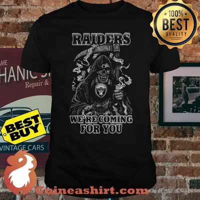 Original Halloween Oakland Raider We're Coming For You NFL shirt