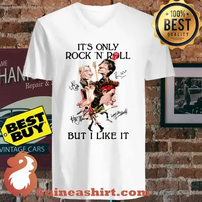 Rolling Stones It's Only Rock N Roll But I Like It Guitar Signature shirt