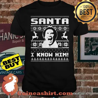 Santa I know him Christmas shirt