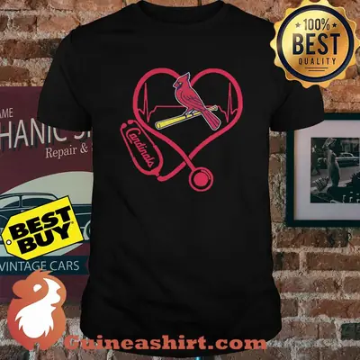 St. Louis Cardinals nurse heartbeat shirt