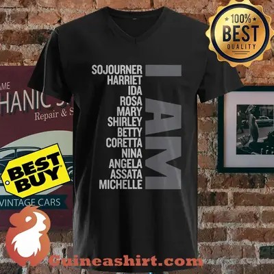 I Am A Strong Black Woman Sojourner Harriet Ida Rosa Mary Shirley shirt