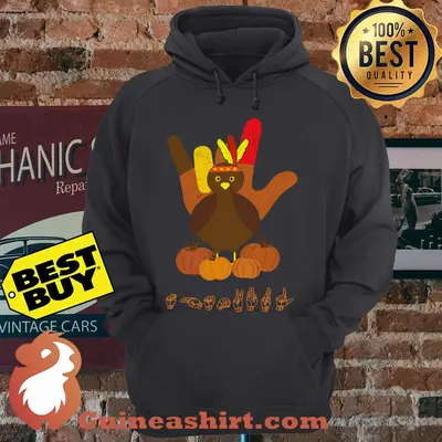 Thanksgiving Turkey Pumpkin Hands hoodie