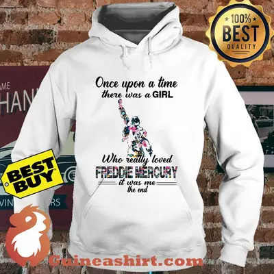 Once Upon A Time There Was A Girl Freddie Mercury Flower hoodie
