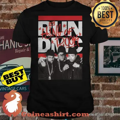 Vintage Black Run DMC King Of Rock Shirt