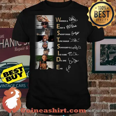 Westside Warren E40 Snoop Tupac Short Ice Dre Eazy shirt