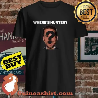 Where’s Hunter Biden Big Question Mark Creepy Uncle Joe Shirt