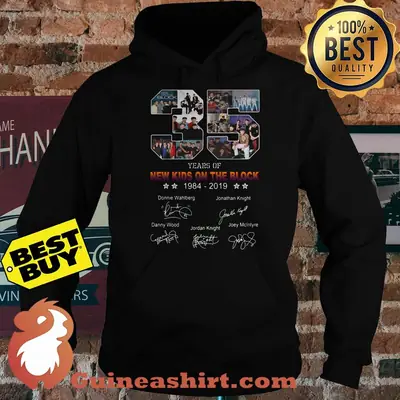 35 Years Of New Kids On The Block 1984 2019 Signature hoodie