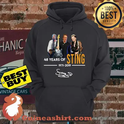 48 Years Of Sting 1971 2019 Signature hoodie