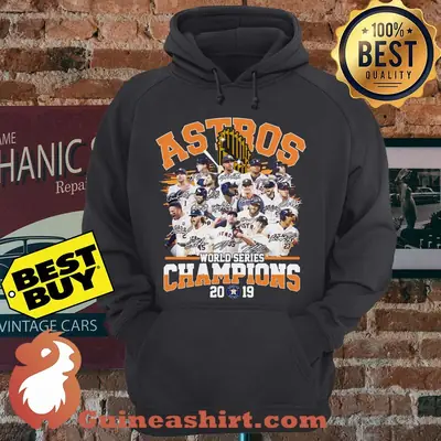 Astros World Series Champions 2019 Logo Signature hoodie