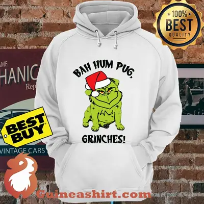 Bah Hum Pug Grinches Christmas hoodie