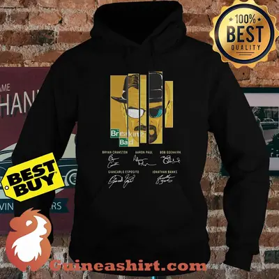 Breaking Bad Bryan Cranston Aaron Paul Bob Odenkirk Signatures hoodie