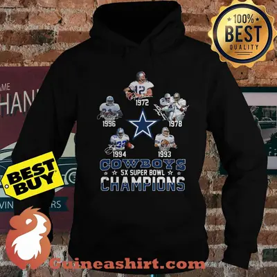 Cowboys 5X Super Bowl Champions Signature Star hoodie
