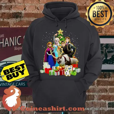 Disney Frozen Characters Merry Christmas Gifts hoodie